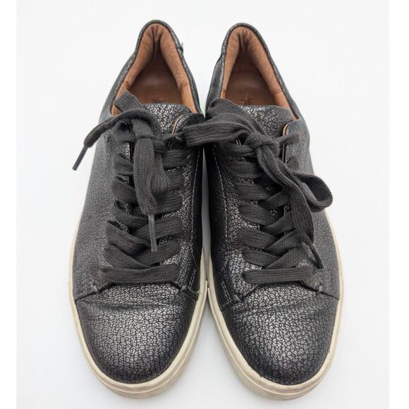 Frye Pewter Low Top Sneakers Shoes Women's Charcoal Metallic Size US6.5M EU37 - Picture 9 of 12